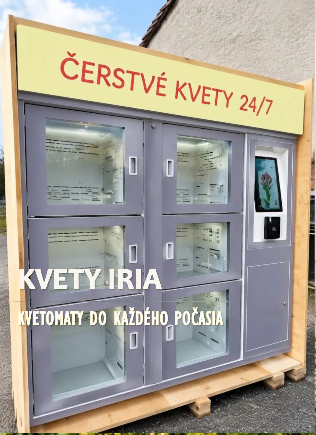 6 rekeszes beltéri virágautomata